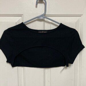Almost Famous Black Women's Crop Top